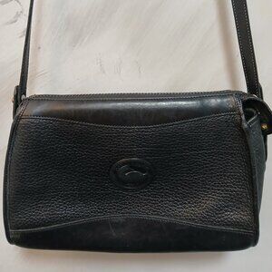Dooney & Bourke Black Leather Crossbody Satchel